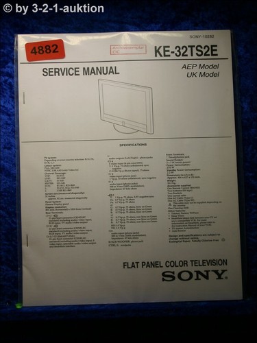 Sony manuale servizio - manuale,