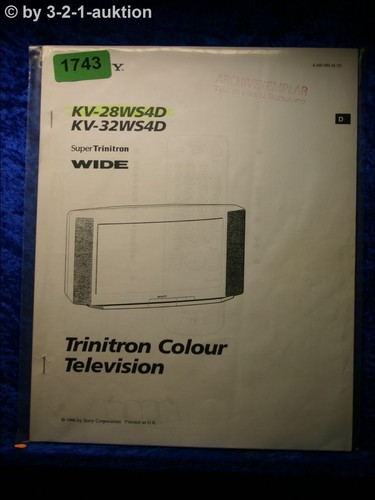 Sony manuale istruzioni kv - di,