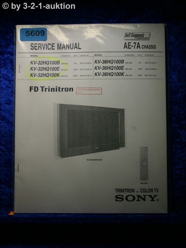 Sony manuale servizio - manuale, di