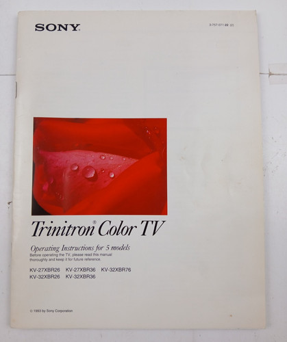 Originale sony kv - originale, kv-27