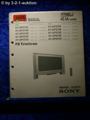 Sony manuale servizio - sony,