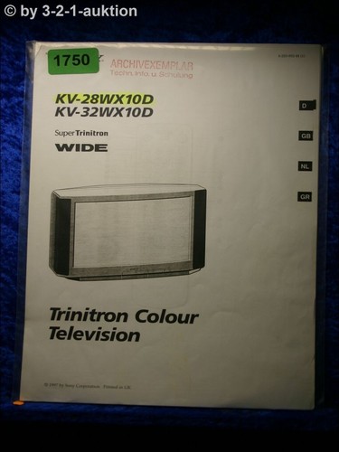 Sony manuale istruzioni kv - di,